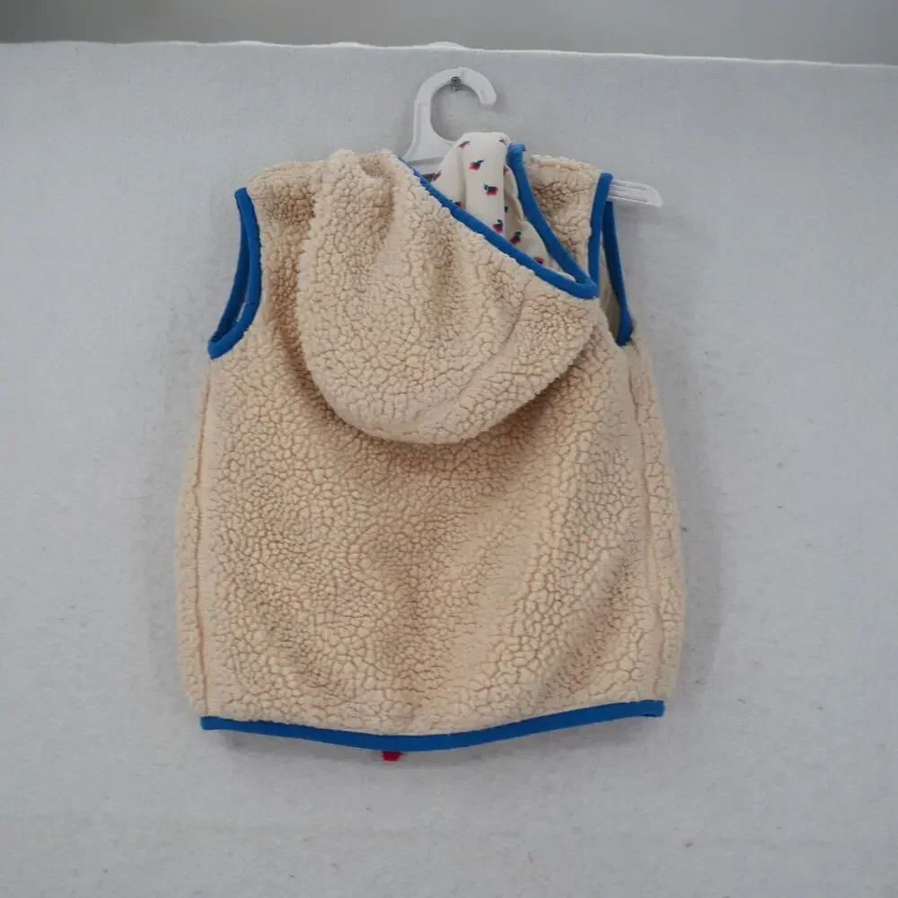 Mini Boden Cosy High Pile Sherpa Fleece Vest Girl's 3-4 yrs Full Zip Pockets